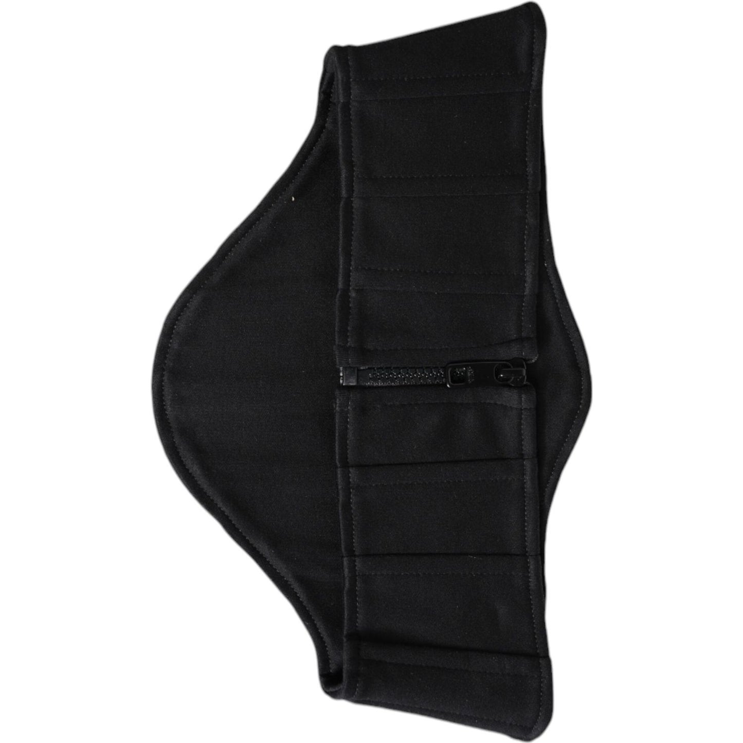 Dolce & Gabbana Black Cotton Waist Tuxedo Belt Cummerbund Dolce & Gabbana Black