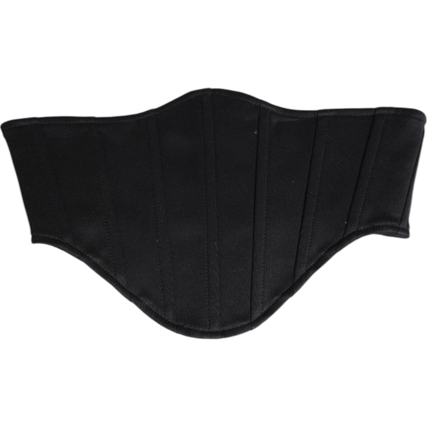Dolce & Gabbana Black Cotton Waist Tuxedo Belt Cummerbund Dolce & Gabbana Black