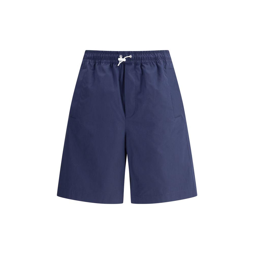Gucci Logoed Cotton Shorts Gucci Dark Slate Gray