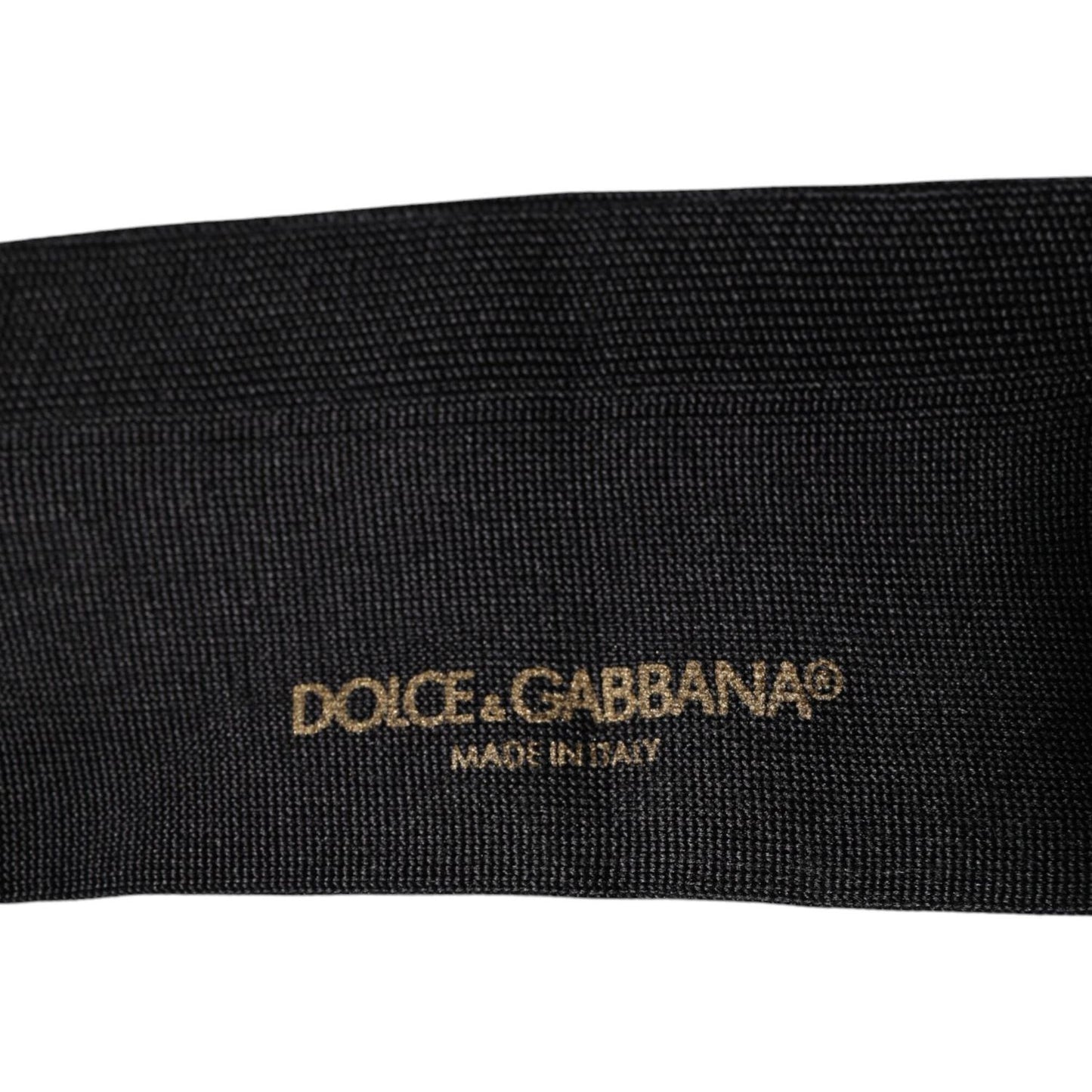 Dolce & Gabbana Black Cotton DG Logo Mid Calf Men Socks Dolce & Gabbana Black