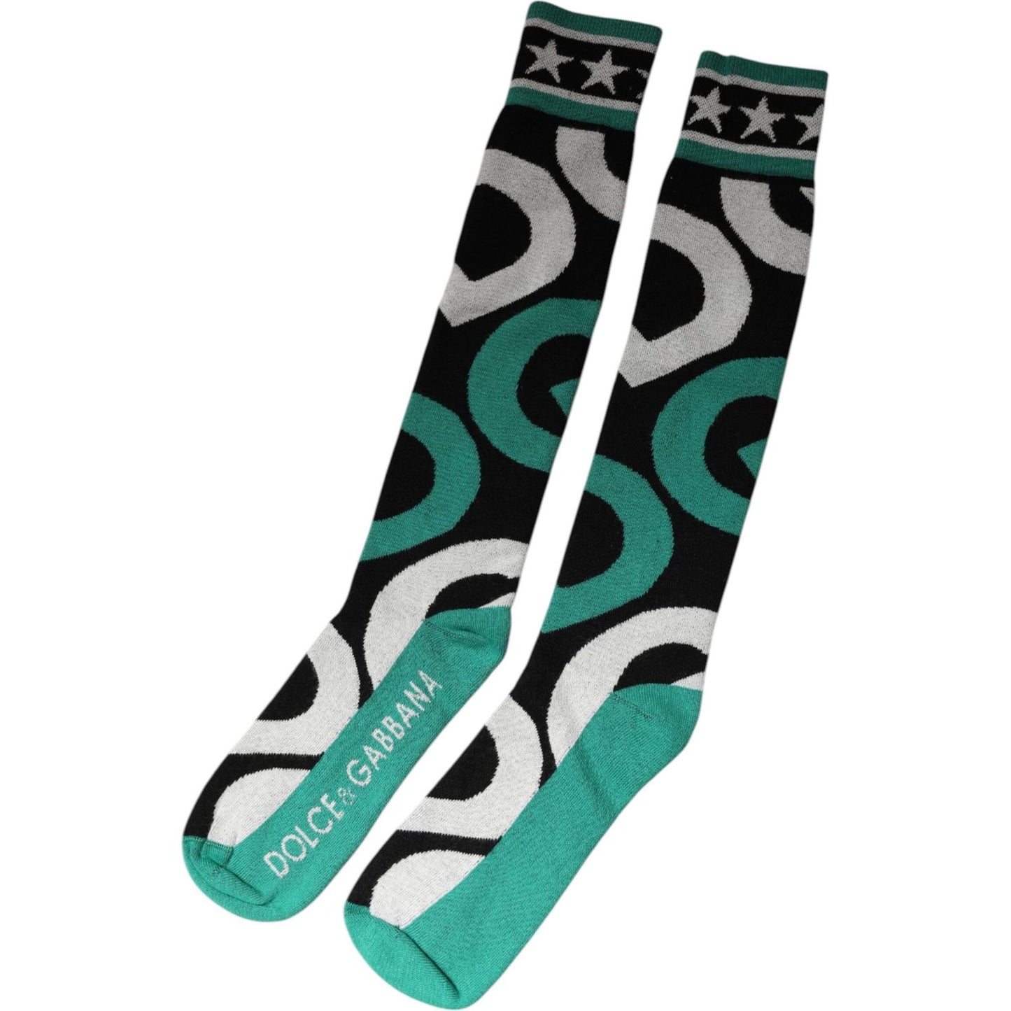 Dolce & Gabbana Multicolor Cotton Stretch Over Calf Socks Dolce & Gabbana Dark Slate Gray