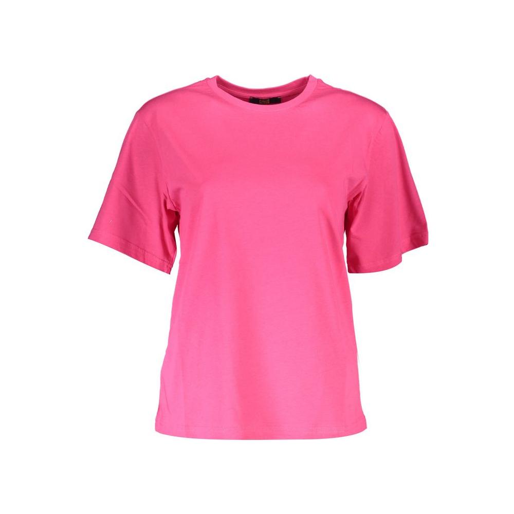 Cavalli Class Pink Cotton Women T-Shirt Cavalli Class Pale Violet Red
