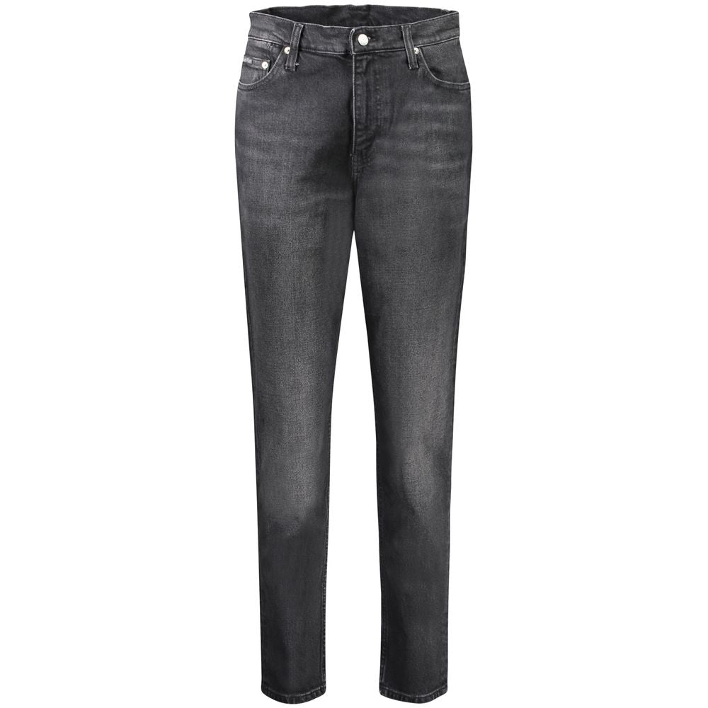 Calvin Klein Black Cotton Women Jeans Calvin Klein Dark Slate Gray