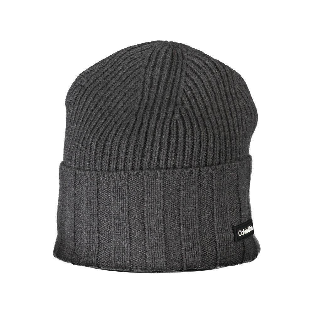 Calvin Klein Elegant Contrast Detail Gray Hat Calvin Klein Dark Slate Gray