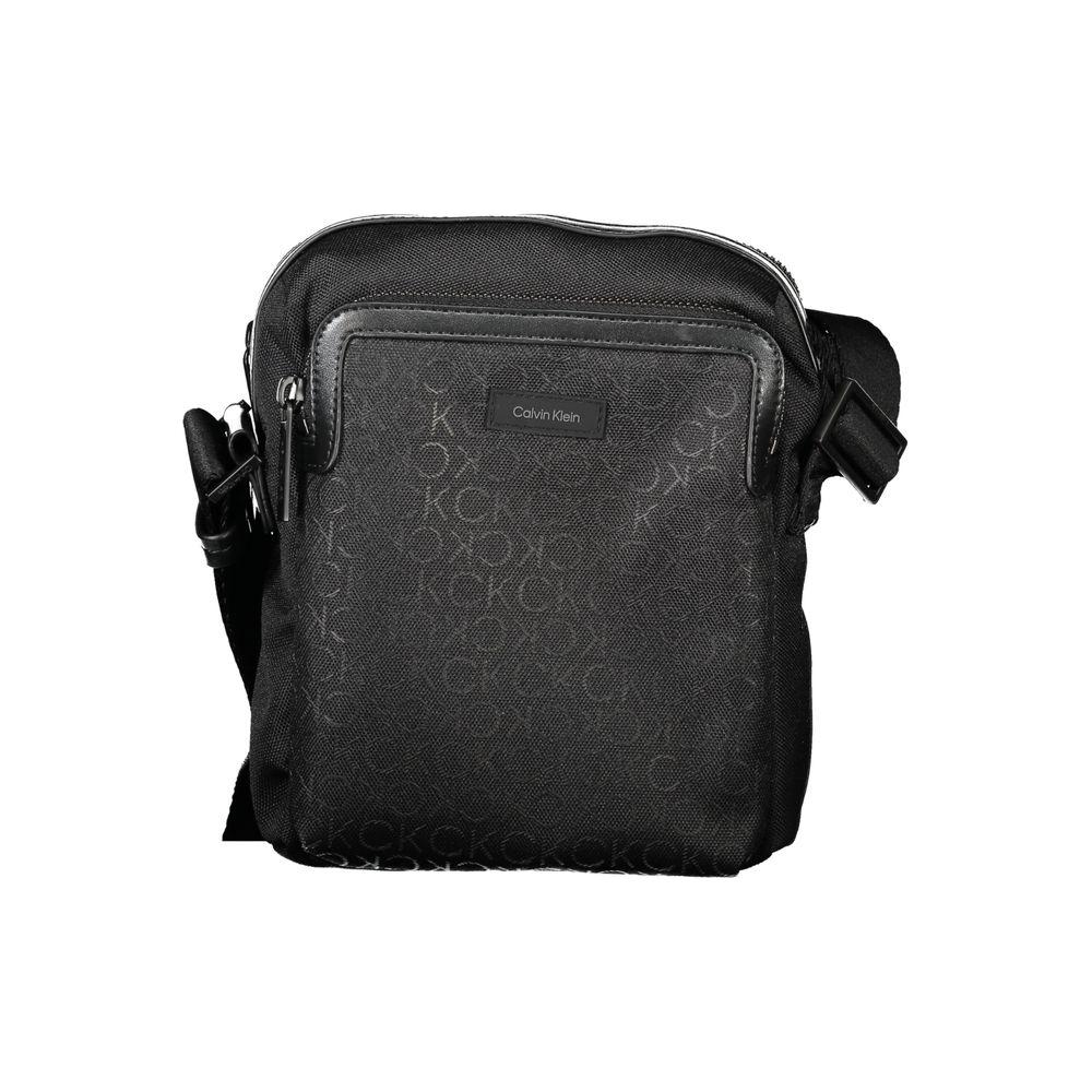 Calvin Klein Black Polyester Men Shoulder Bag Calvin Klein Dark Slate Gray