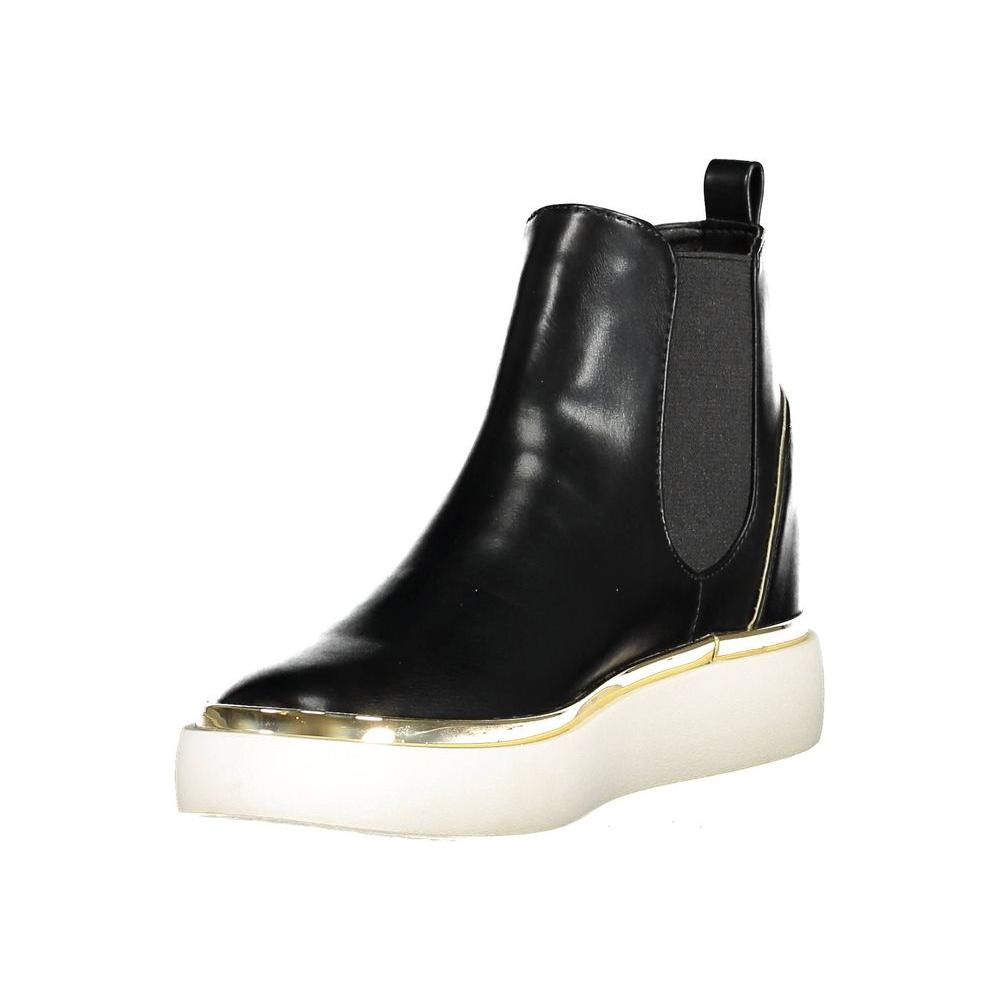 U.S. POLO ASSN. Black Polyester Women Boot U.S. POLO ASSN. Antique White