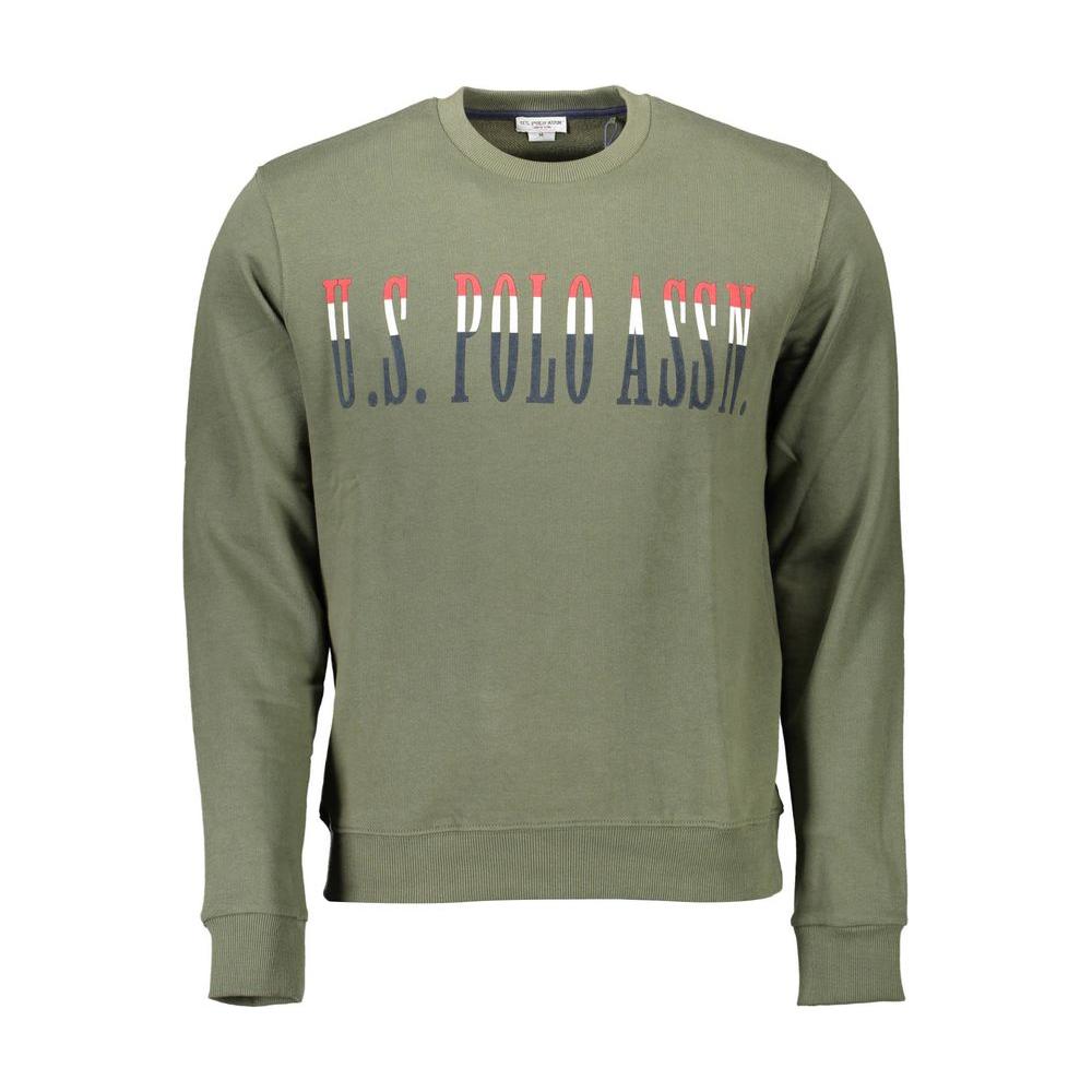 U.S. POLO ASSN. Green Cotton Men Sweater U.S. POLO ASSN. Dim Gray