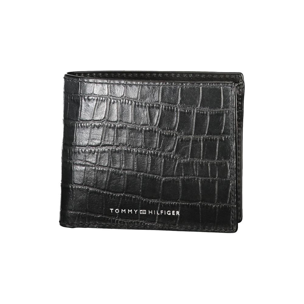 Tommy Hilfiger Black Leather Wallet Tommy Hilfiger Dark Slate Gray