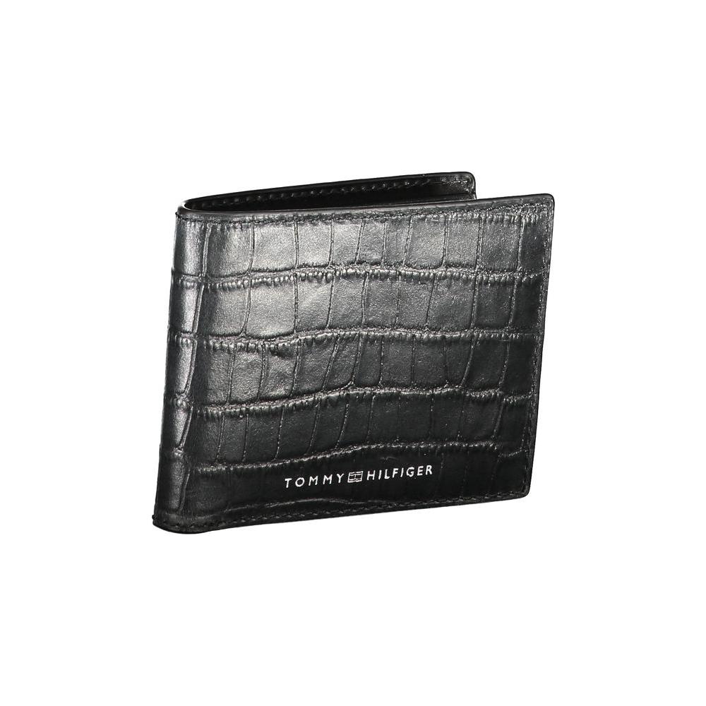 Tommy Hilfiger Black Leather Wallet Tommy Hilfiger Dark Slate Gray