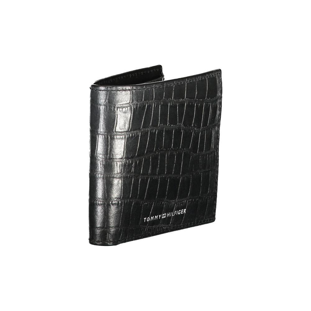 Tommy Hilfiger Black Leather Wallet Tommy Hilfiger Dark Slate Gray