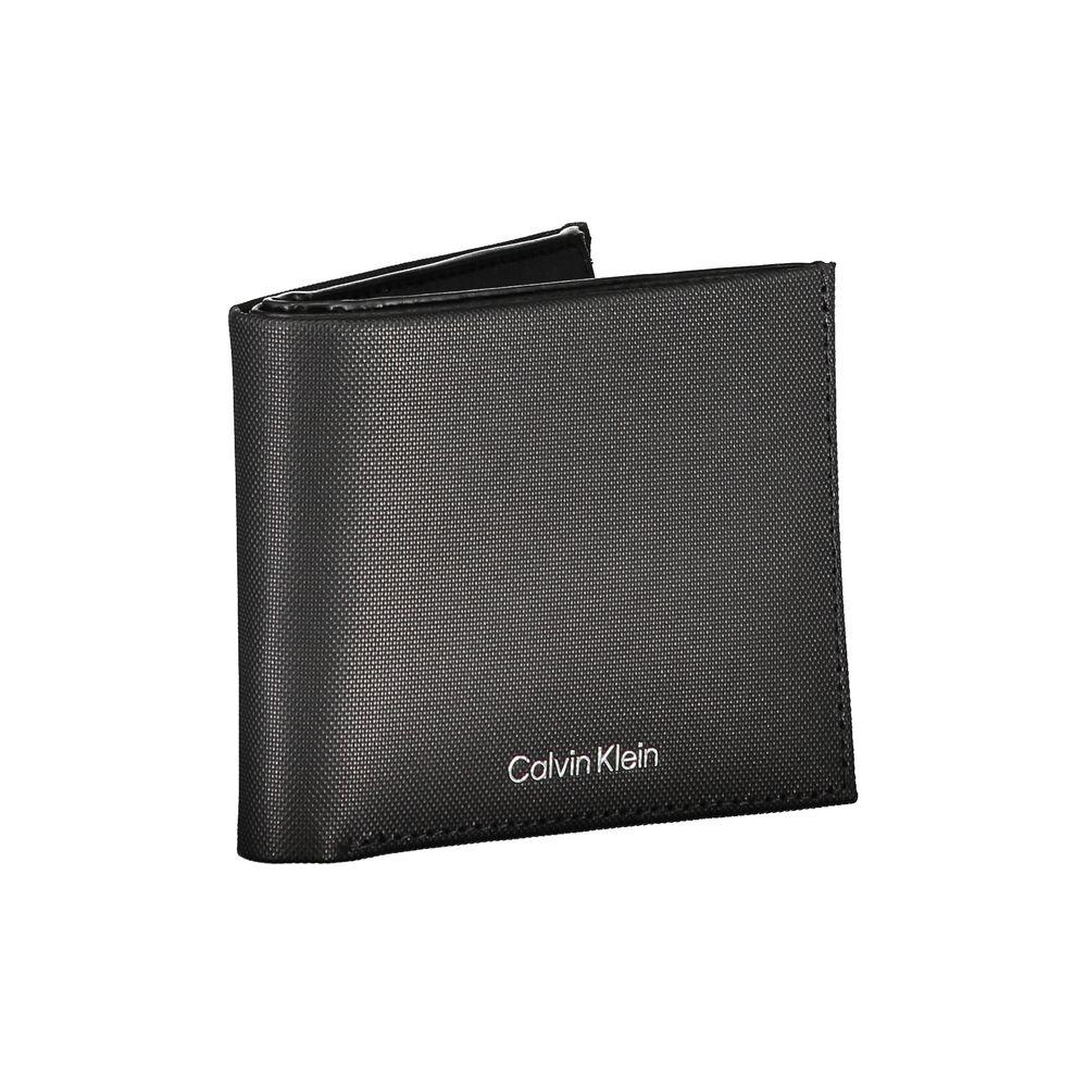 Calvin Klein Elegant Black Leather Wallet with RFID Block Calvin Klein Dark Slate Gray