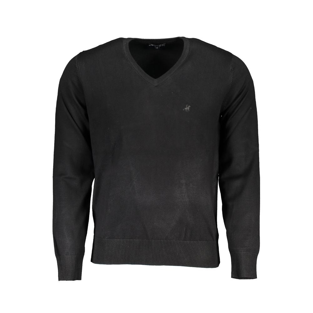 U.S. Grand Polo Black Nylon Sweater U.S. Grand Polo Dark Slate Gray