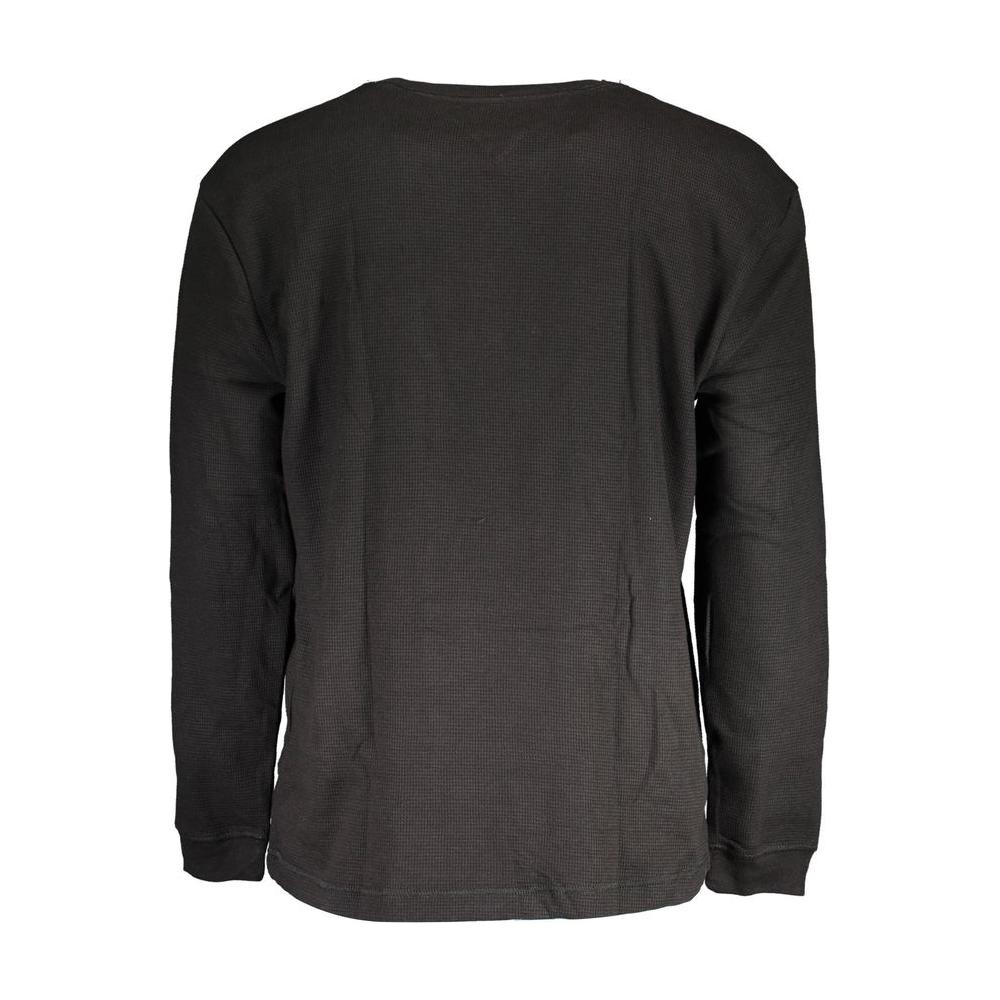 Tommy Hilfiger Black Cotton Men Sweater Tommy Hilfiger Dark Slate Gray
