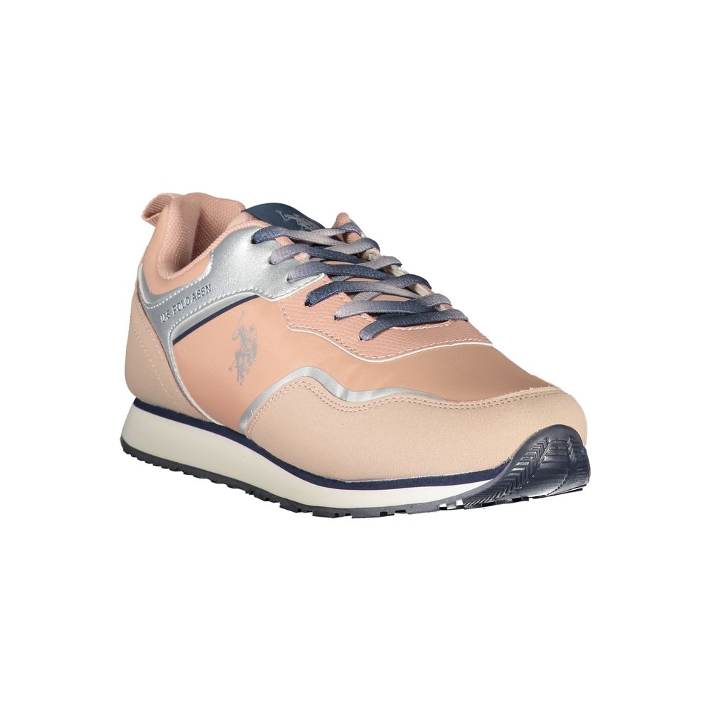 U.S. POLO ASSN. Pink Polyester Sneaker U.S. POLO ASSN. Gray
