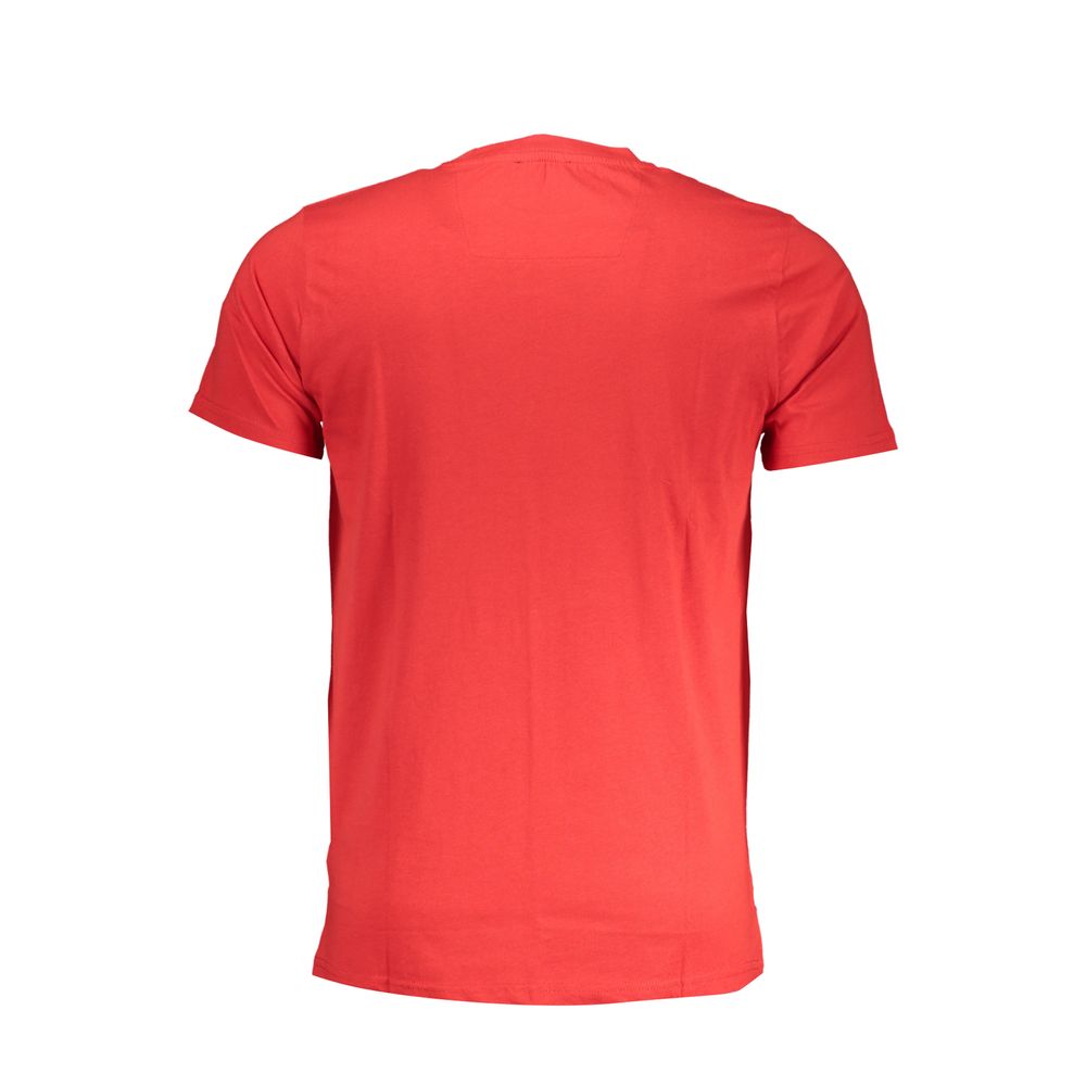 Cavalli Class Red Cotton T-Shirt Cavalli Class Tomato