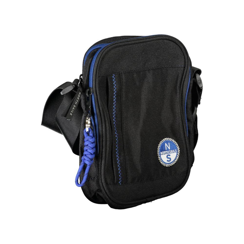 North Sails Black Polyester Men Shoulder Bag North Sails Dark Slate Gray