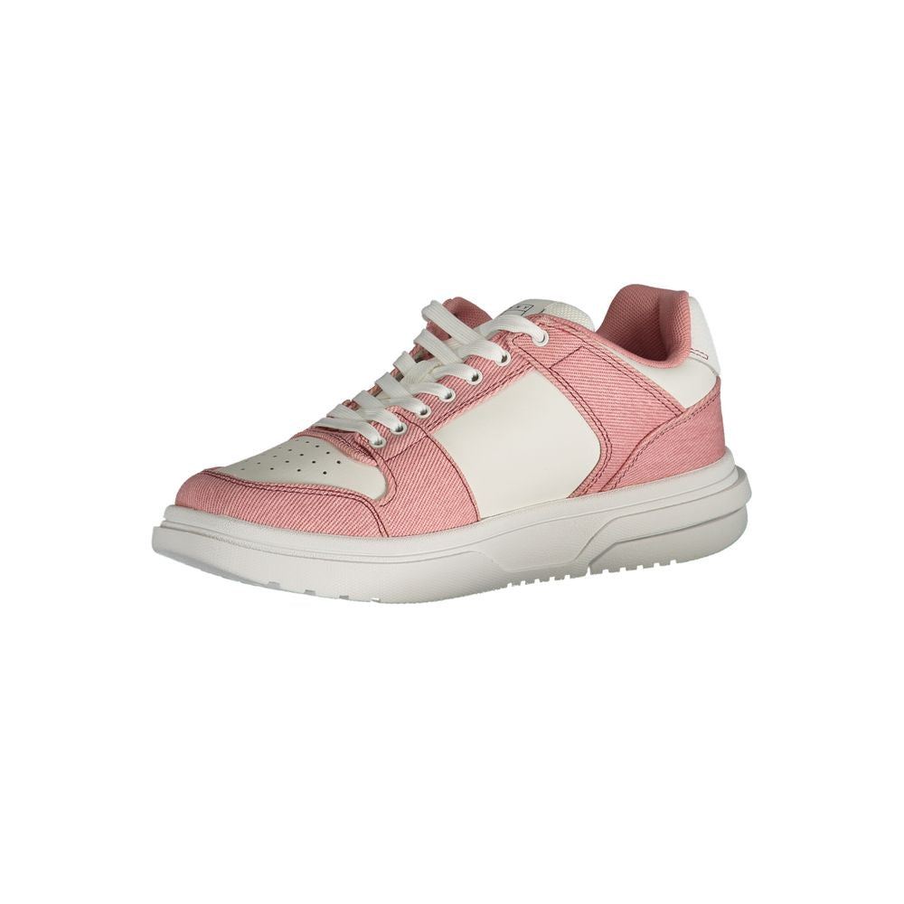 Tommy Hilfiger Pink Polyester Sneaker Tommy Hilfiger Gray