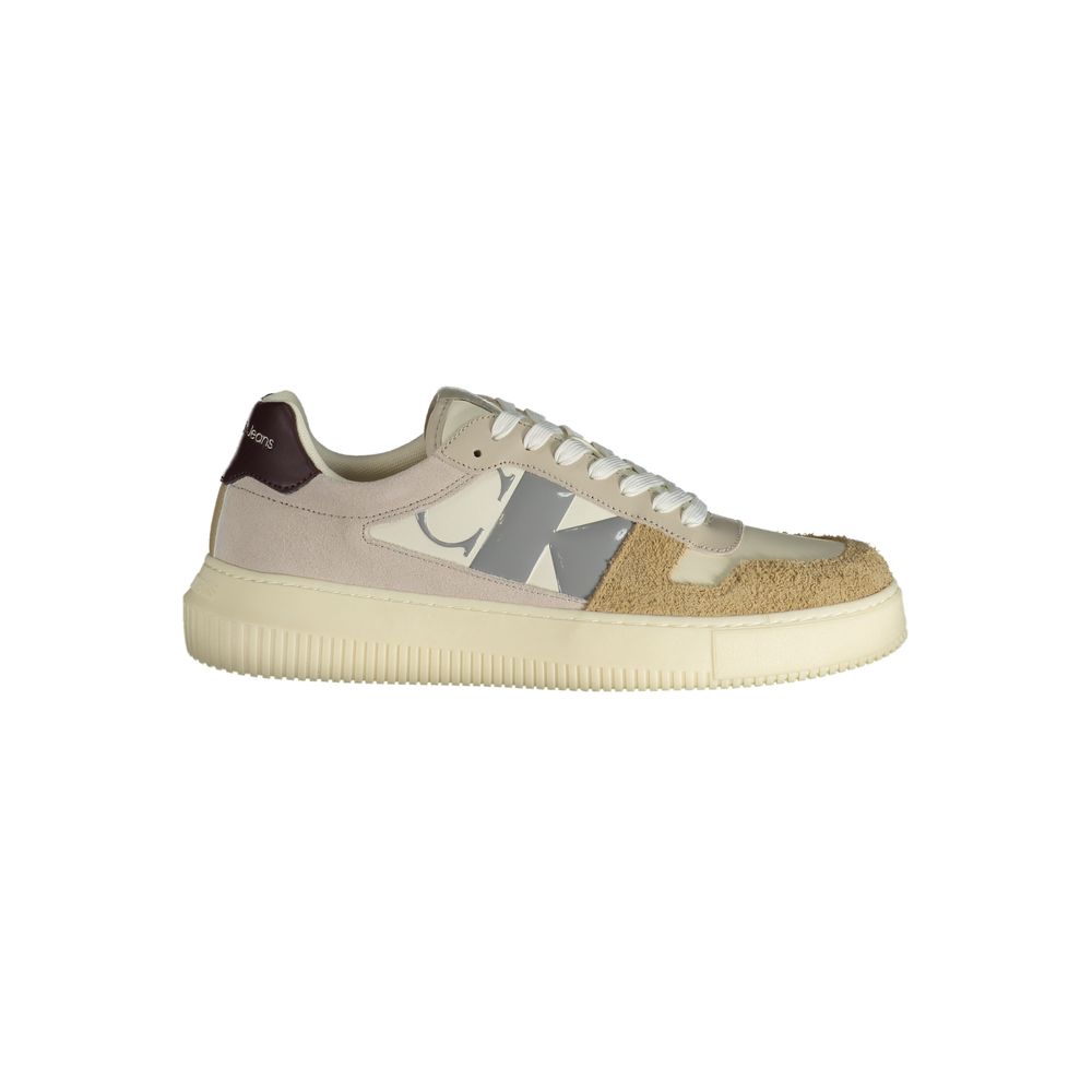 Calvin Klein Beige Polyester Sneaker Calvin Klein Tan