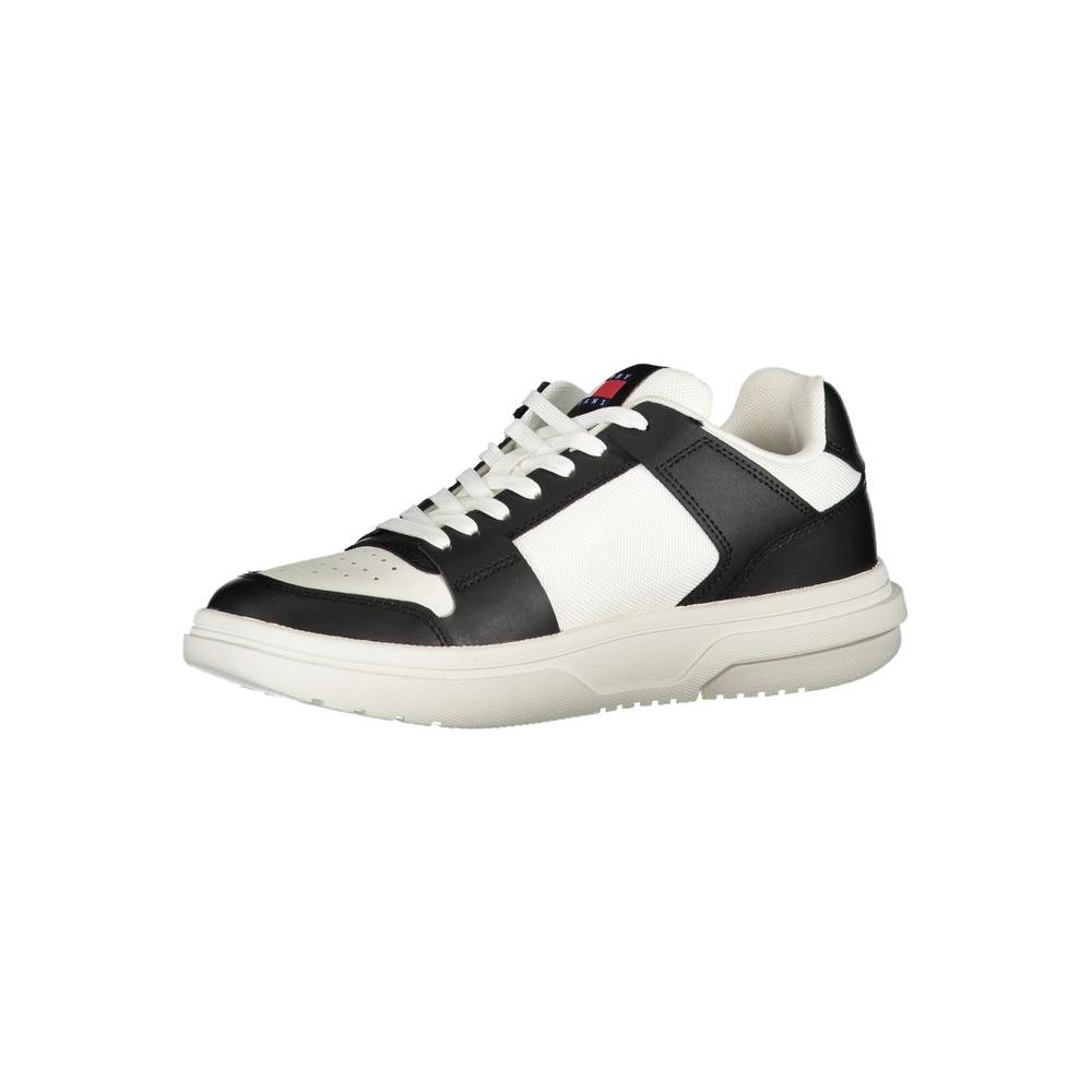 Tommy Hilfiger Black Leather Women Sneaker Tommy Hilfiger Dark Slate Gray