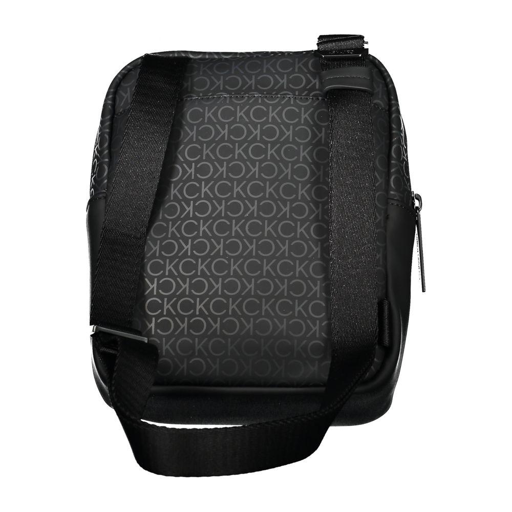 Calvin Klein Sleek Black Shoulder Bag with Contrasting Accents Calvin Klein Dark Slate Gray