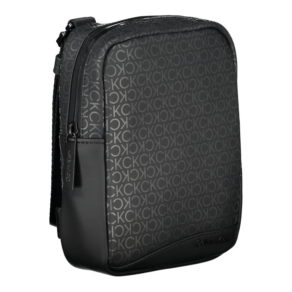 Calvin Klein Sleek Black Shoulder Bag with Contrasting Accents Calvin Klein Dark Slate Gray
