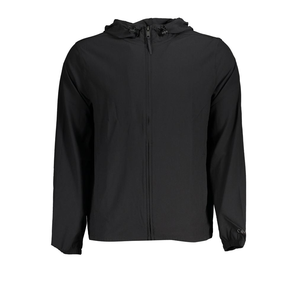 Calvin Klein Sleek Hooded Sports Jacket in Breathable Fabric Calvin Klein Dark Slate Gray