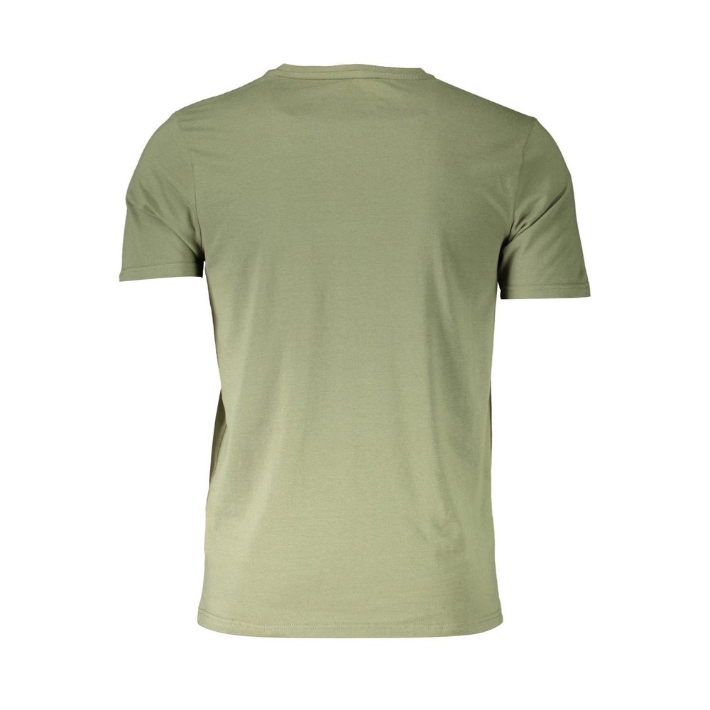 Aeronautica Militare Green Cotton T-Shirt Aeronautica Militare Dark Sea Green