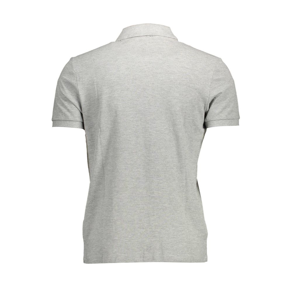 North Sails Gray Cotton Men Polo Shirt North Sails Gray