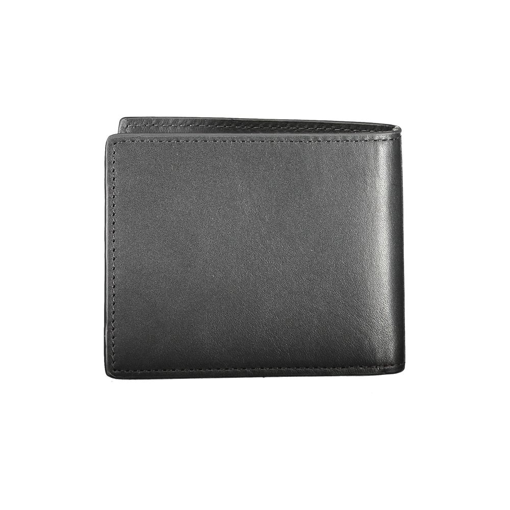 Tommy Hilfiger Black Leather Men Wallet Tommy Hilfiger Dim Gray