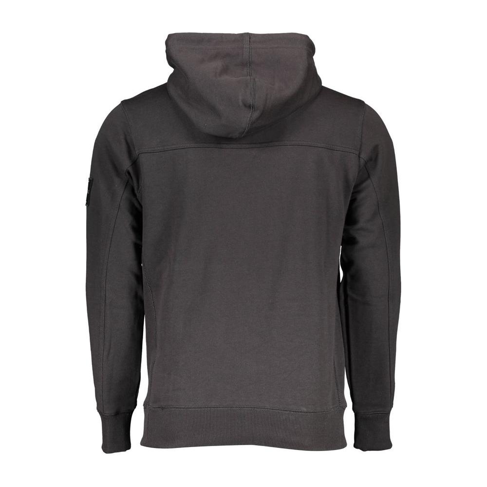 Calvin Klein Black Cotton Men Sweater Calvin Klein Dark Slate Gray
