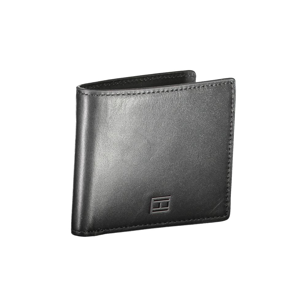 Tommy Hilfiger Black Leather Men Wallet Tommy Hilfiger Dim Gray