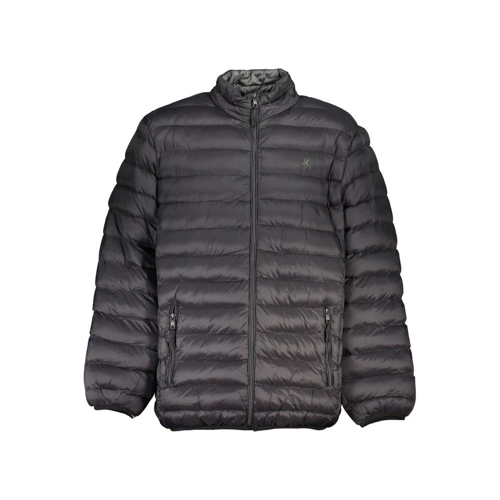 U.S. Grand Polo Black Polyester Jacket U.S. Grand Polo Dark Slate Gray