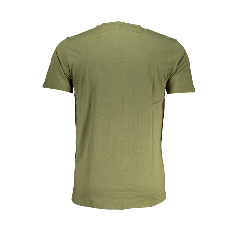 Cavalli Class Green Cotton T-Shirt Cavalli Class Dim Gray