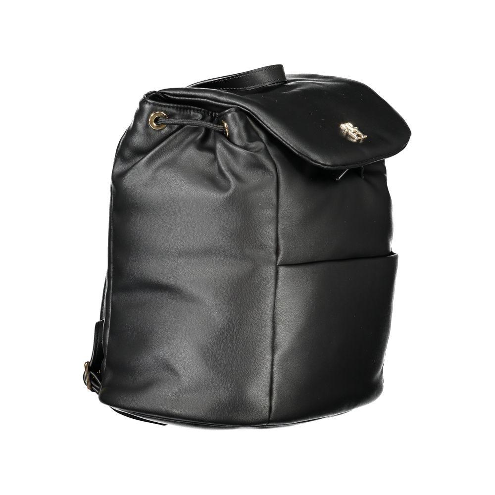 Tommy Hilfiger Black Polyester Women Backpack Tommy Hilfiger Dark Slate Gray