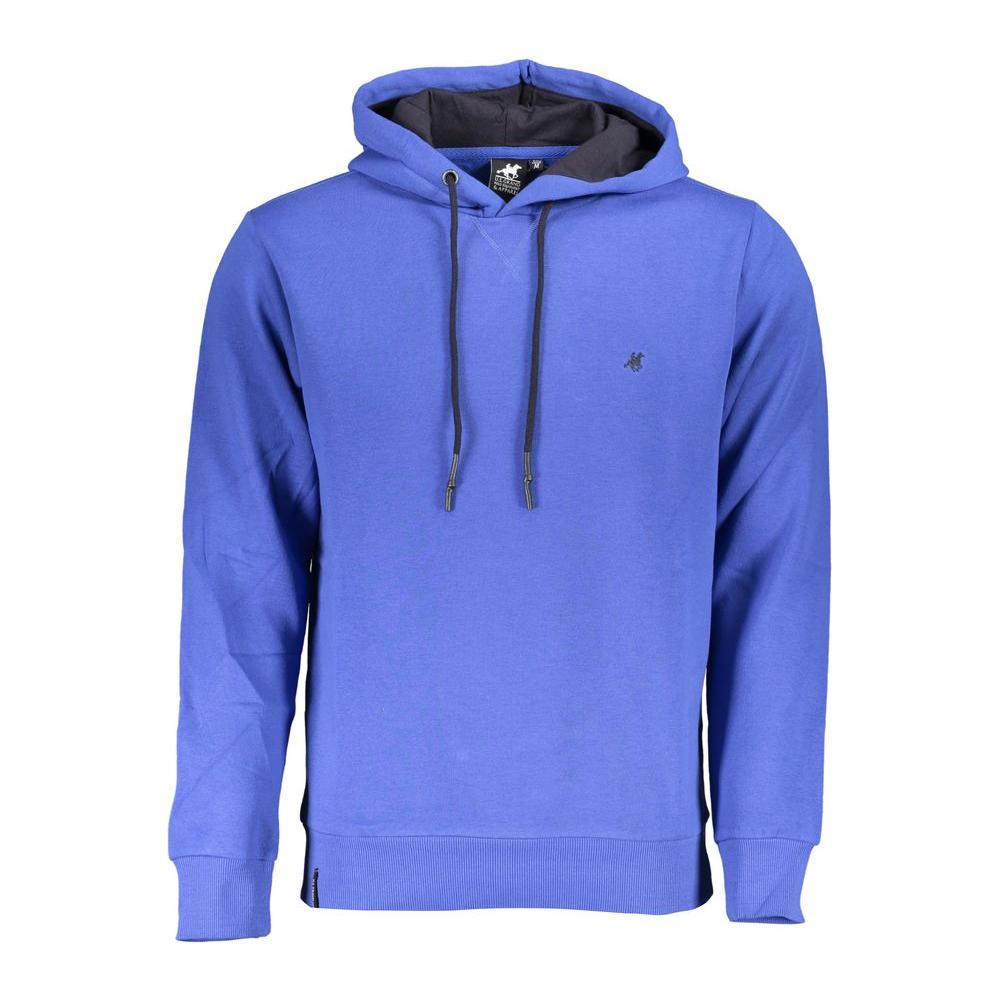 U.S. Grand Polo Chic Hooded Sweatshirt with Embroidery Detail U.S. Grand Polo Slate Blue