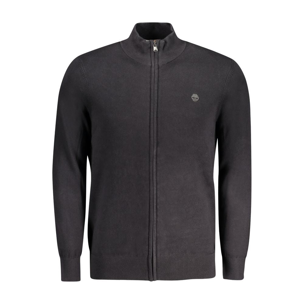 Timberland Black Cotton Men Cardigan Timberland Dark Slate Gray