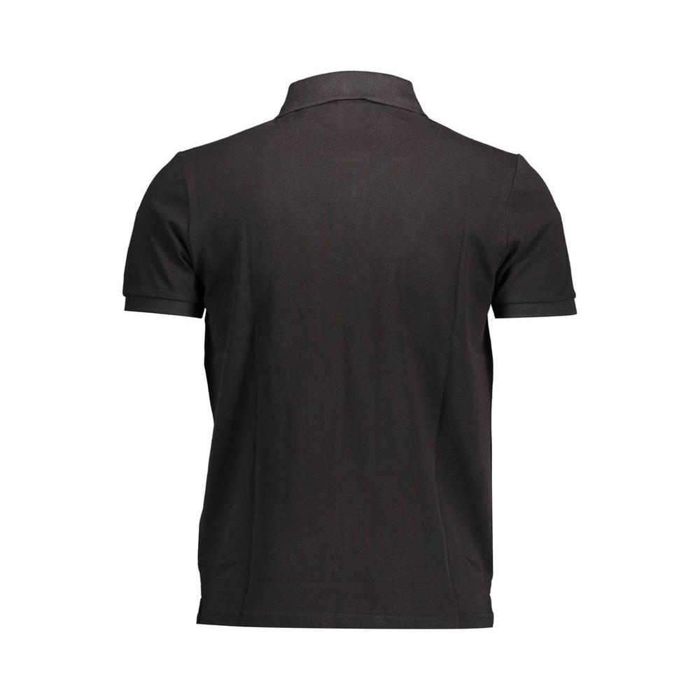 North Sails Black Cotton Men Polo Shirt North Sails Dark Slate Gray