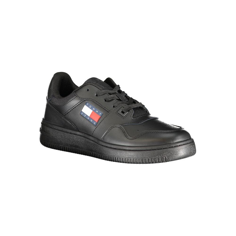 Tommy Hilfiger Black Polyester Sneaker Tommy Hilfiger Dark Slate Gray