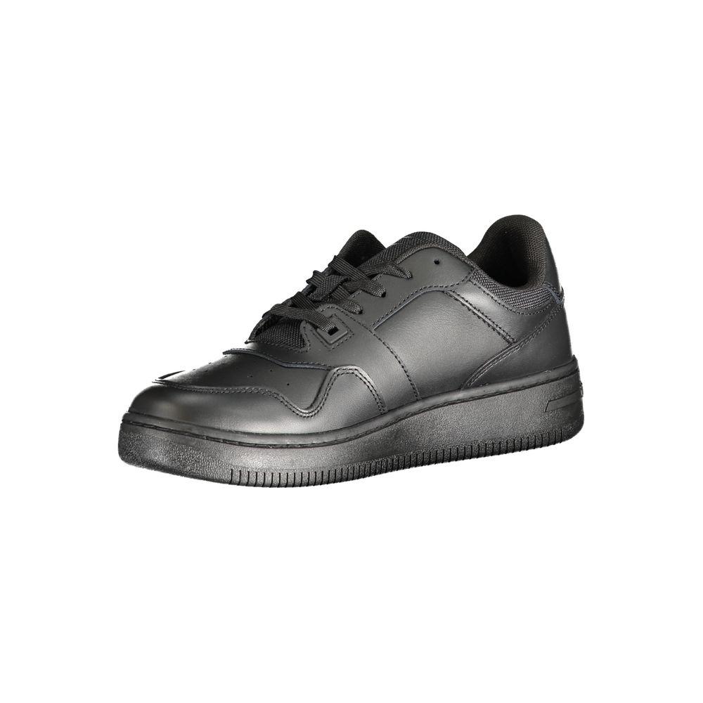 Tommy Hilfiger Black Polyester Sneaker Tommy Hilfiger Dark Slate Gray