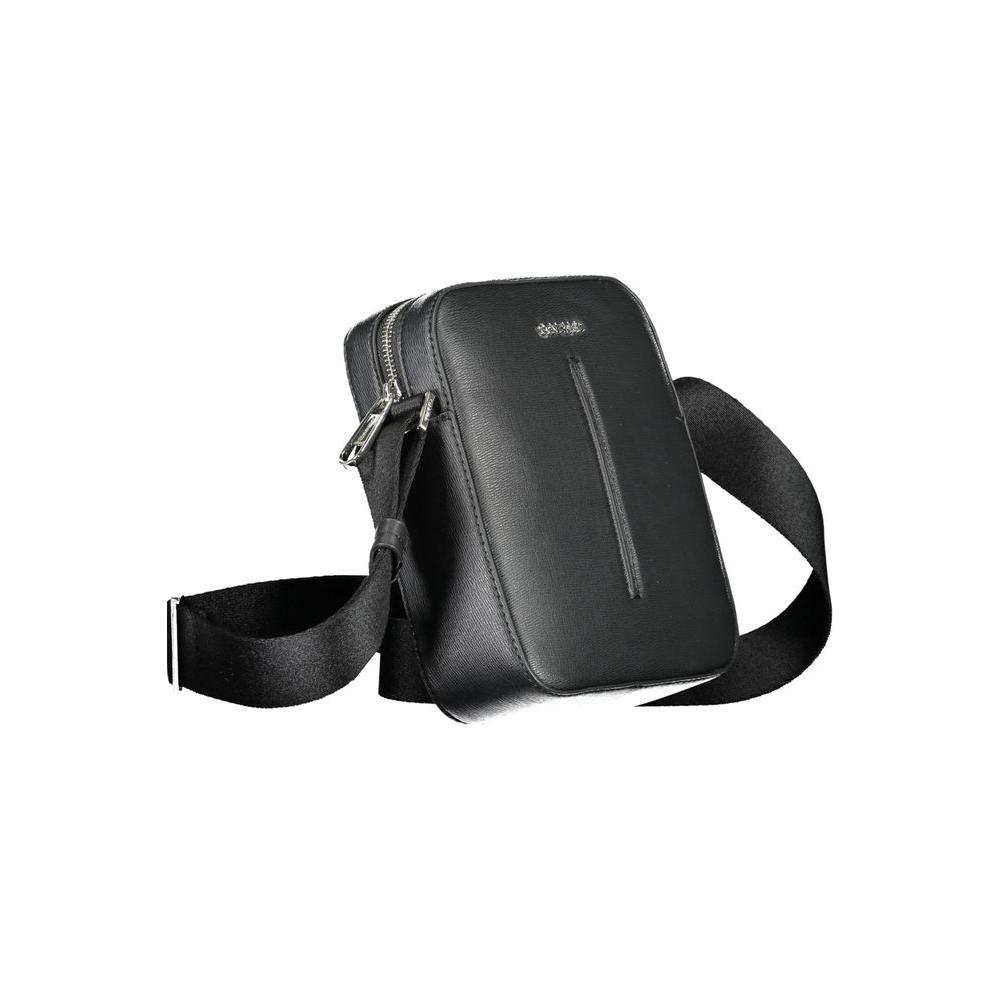 Calvin Klein Black Polyester Men Shoulder Bag Calvin Klein Dark Slate Gray