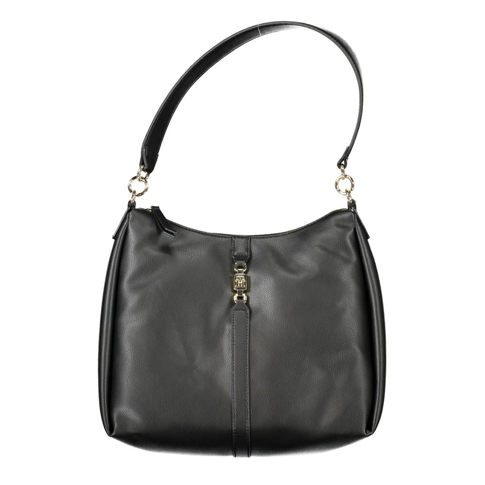 Tommy Hilfiger Black Polyester Handbag Tommy Hilfiger Dark Slate Gray
