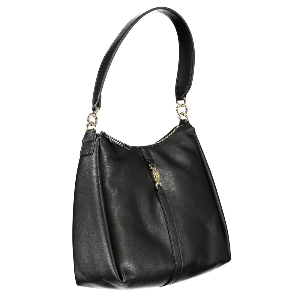 Tommy Hilfiger Black Polyester Handbag Tommy Hilfiger Dark Slate Gray
