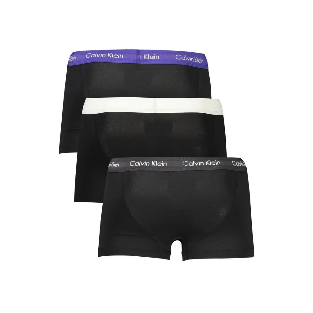 Calvin Klein Sleek Tri-Pack Elastic Waist Boxers Calvin Klein Dark Slate Gray