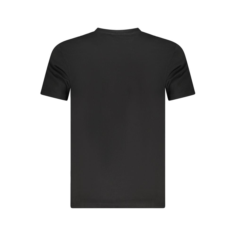 Cavalli Class Black Cotton Men T-Shirt Cavalli Class Dark Slate Gray