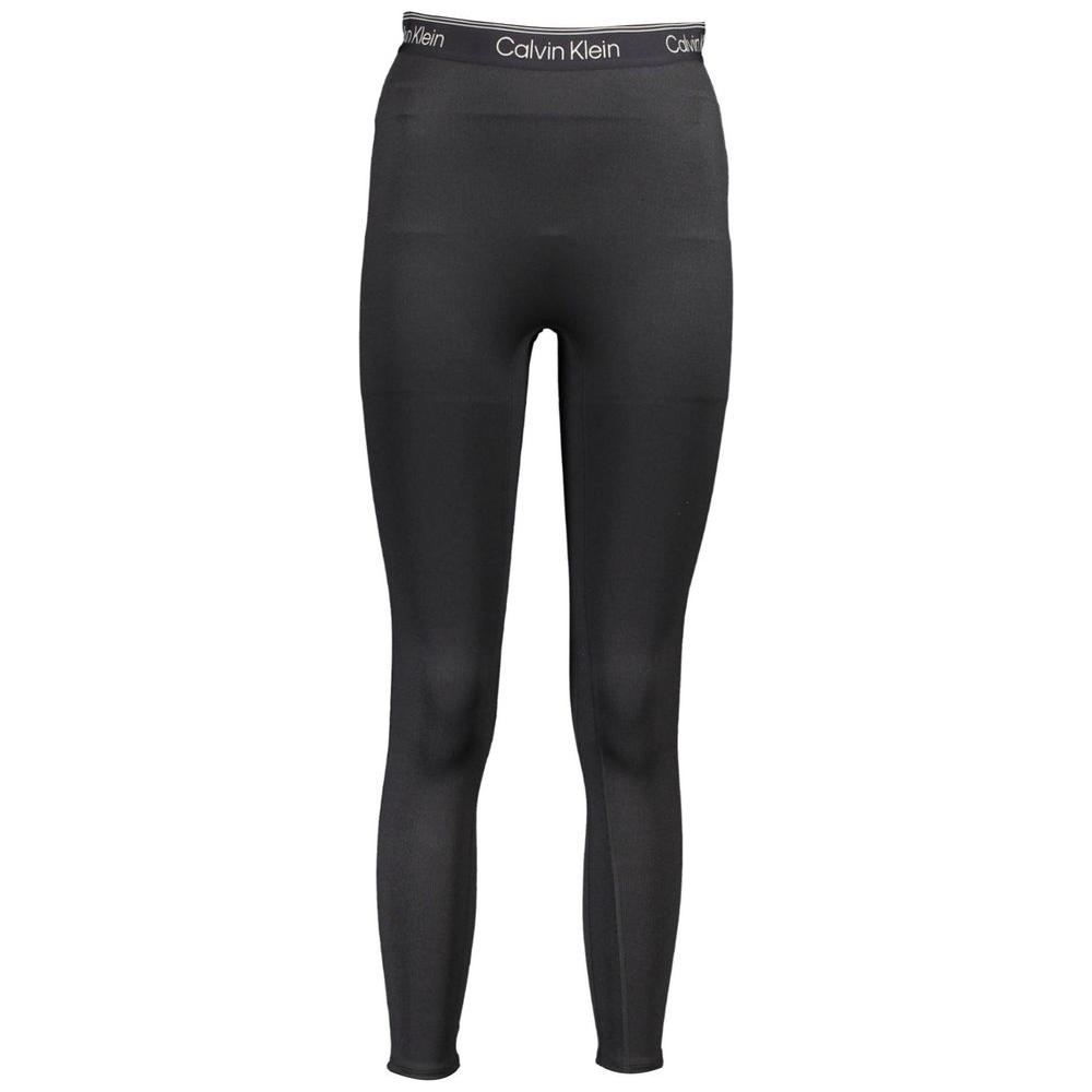 Calvin Klein Black Polyester Women Legging Calvin Klein Dark Slate Gray
