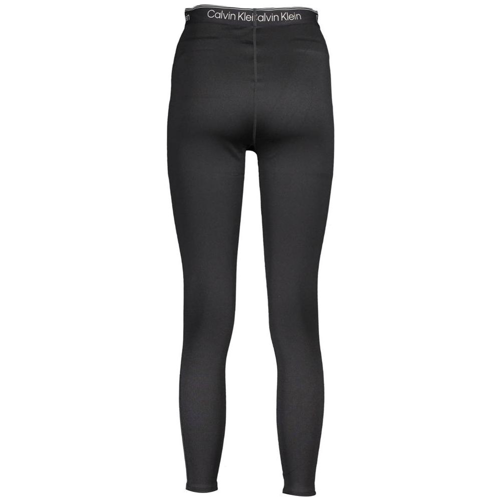 Calvin Klein Black Polyester Women Legging Calvin Klein Dark Slate Gray
