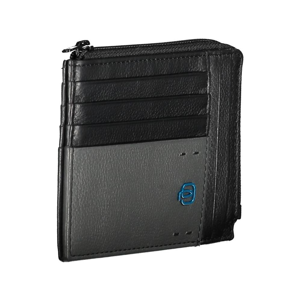 Piquadro "Black Leather Men Wallet" Piquadro Dark Slate Gray