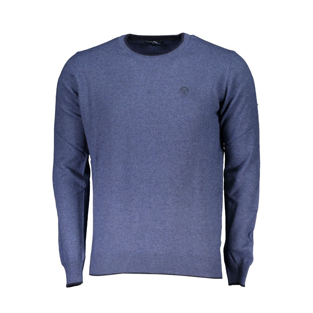 North Sails Blue Polyamide Men Sweater North Sails Dim Gray
