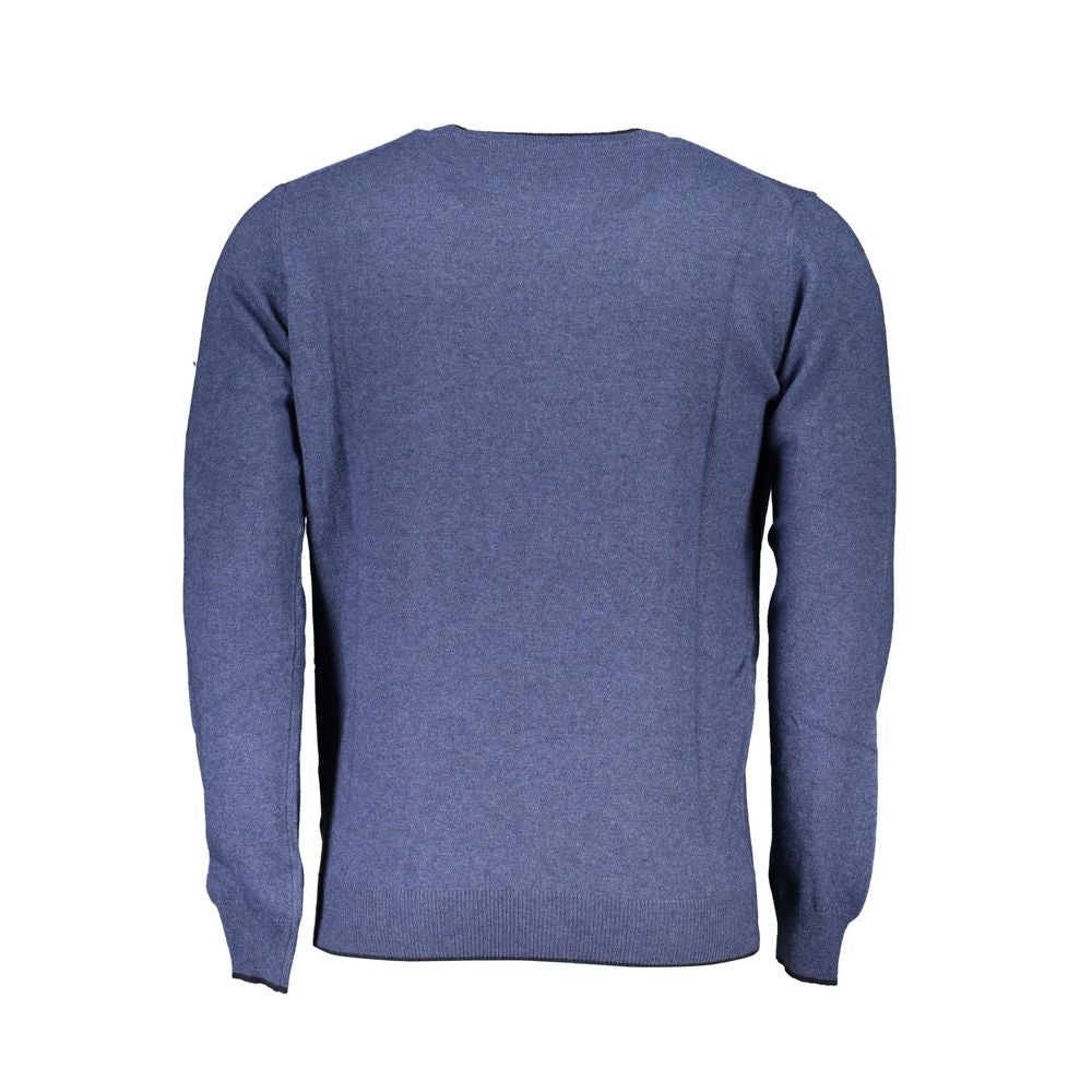 North Sails Blue Polyamide Men Sweater North Sails Dim Gray