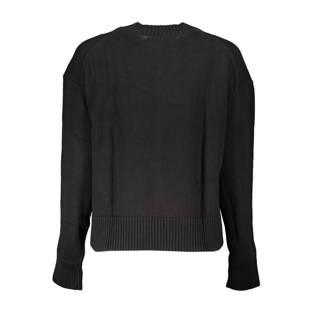 Calvin Klein Elegant Long Sleeve Crew Neck Sweater Calvin Klein Dark Slate Gray